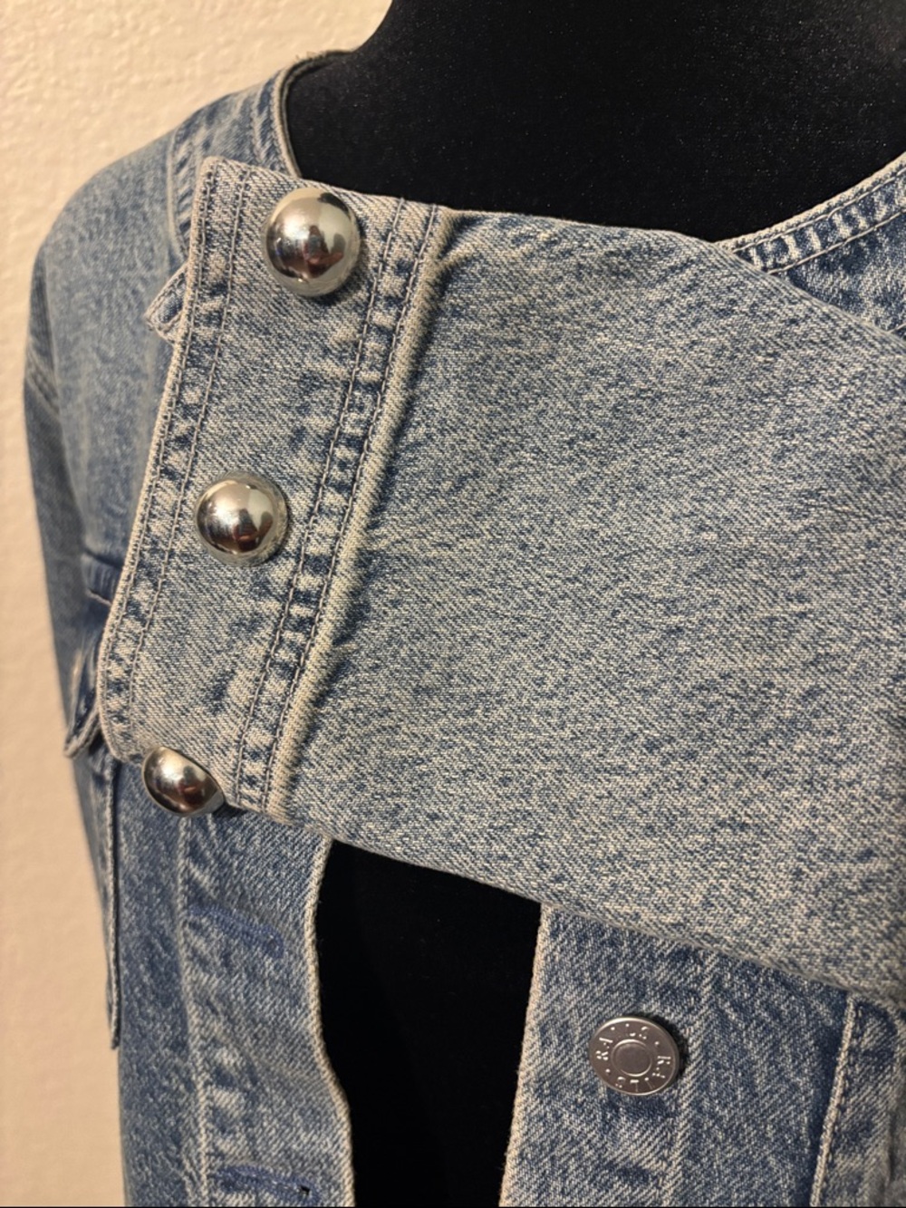 $278 Rails Capistrano Jacket Desert Sky Studded Denim Pocketed Jacket - Picture 7 of 14